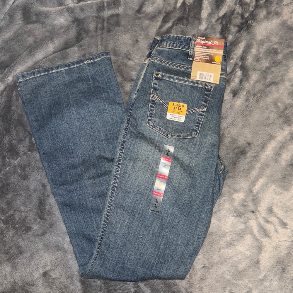 Carhartt Women's Blue Boot Cut Jeans